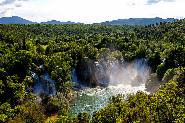 Kravica Waterfalls in Bosnia