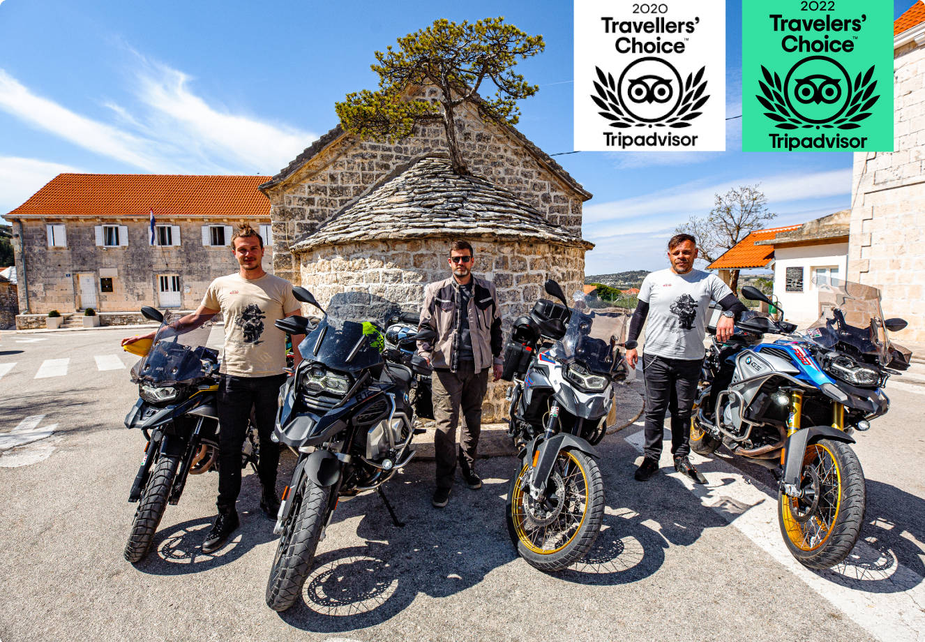 TOP 5 motorcycle routes for discover untouched Croatia & Balkan​
